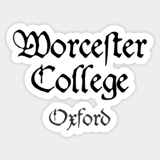 Oxford Worcester College Medieval University Sticker